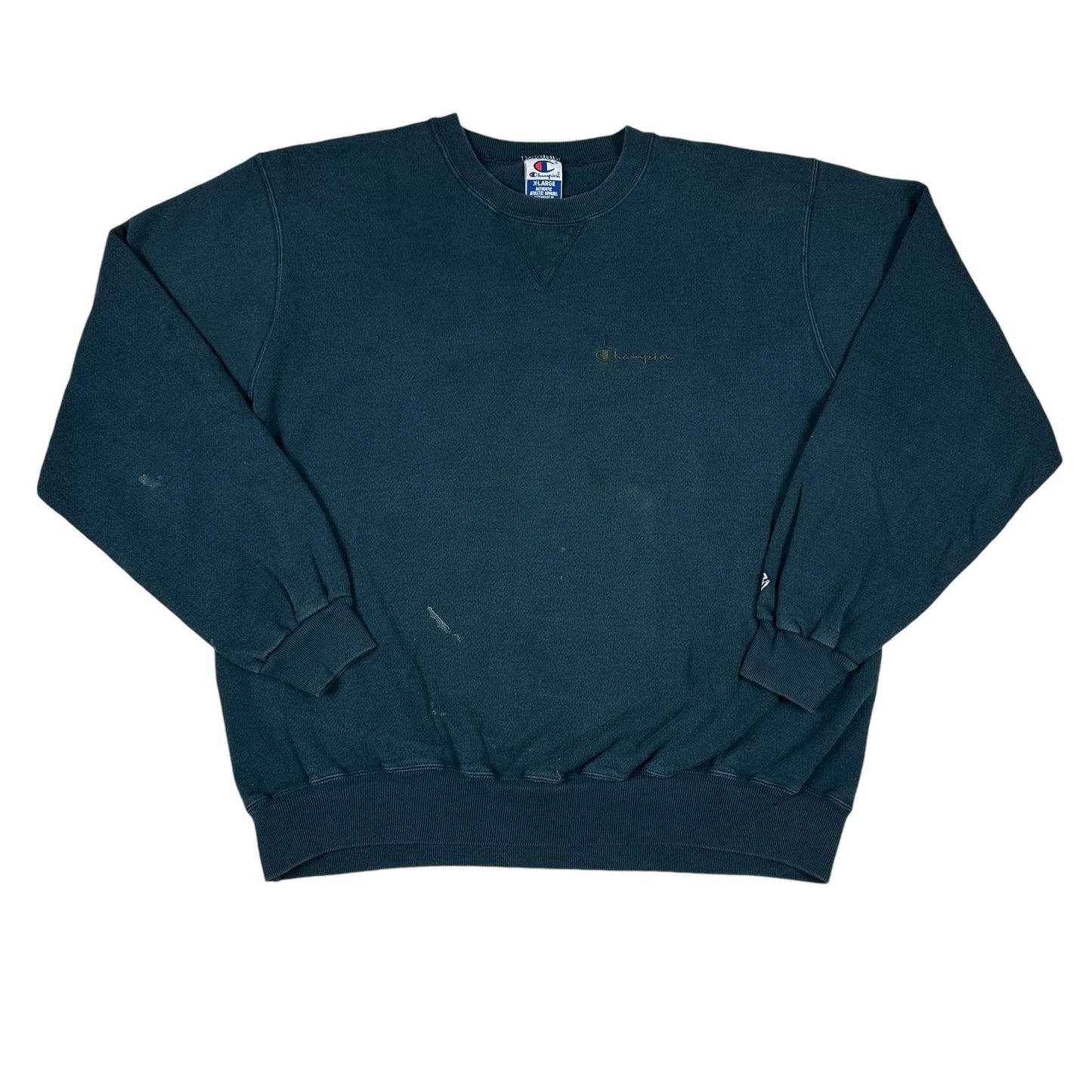 Vintage Champion Sweatshirt Dark Teal Blue