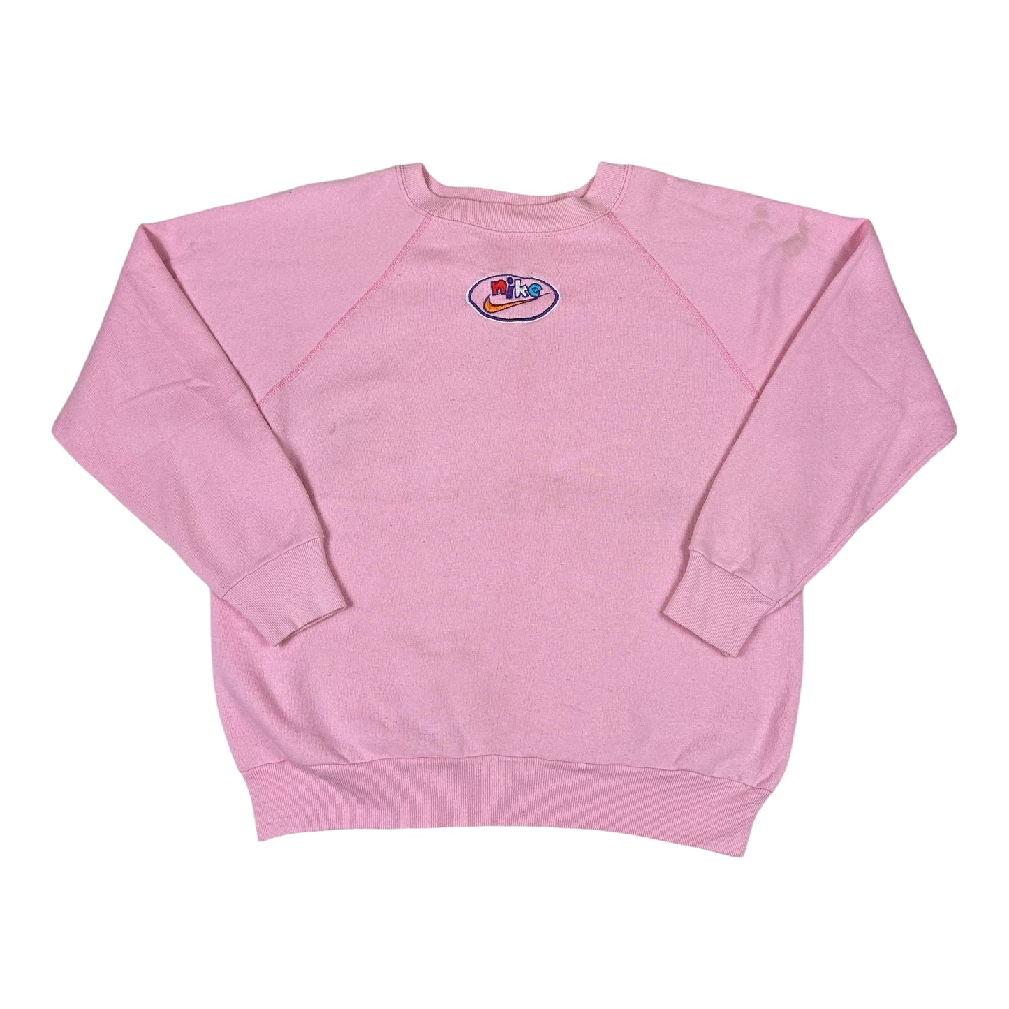 Pink Embroidered Custom NIke Sweatshirt