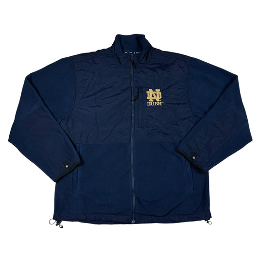 Vintage University of Notre Dame Jacket Logo Athletic Full Zip Fleece