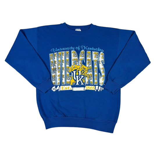 Vintage University of Kentucky Sweatshirt Wildcats Blue