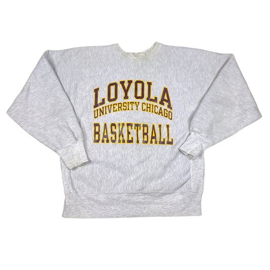 Vintage Loyola University Chicago Basketball Gray Sweatshirt