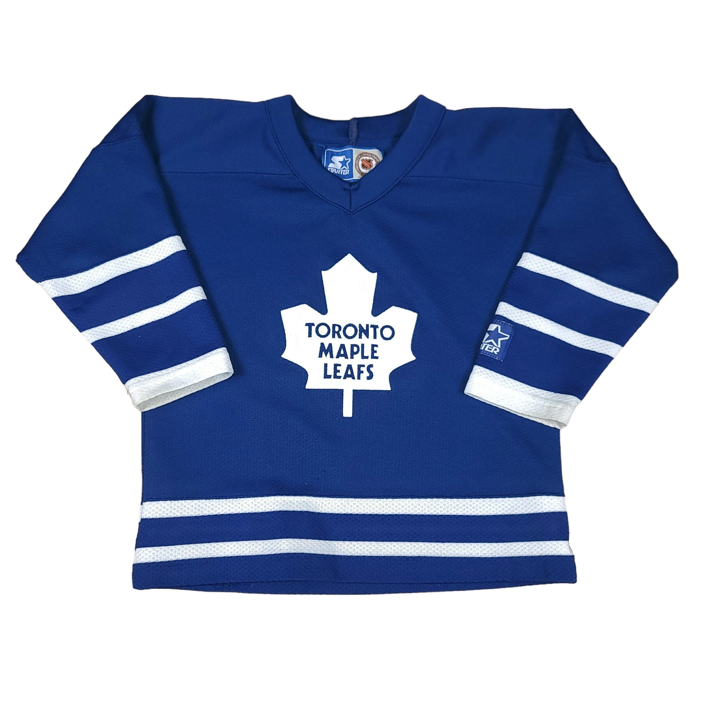 Vintage Toronto Maple Leafs Blue Starter Toddler Hockey Jersey