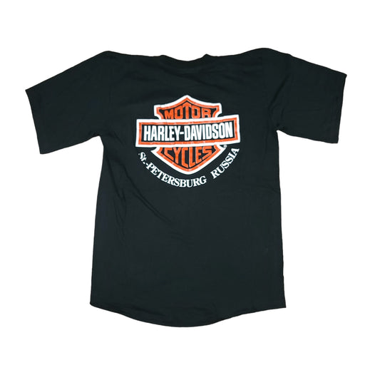 Harley Davidson St. Petersburg Russia Black Tee