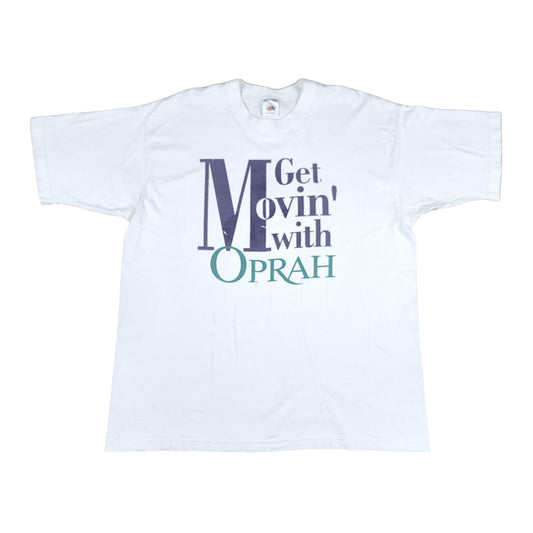 Vintage Get Movin with Oprah White Tee