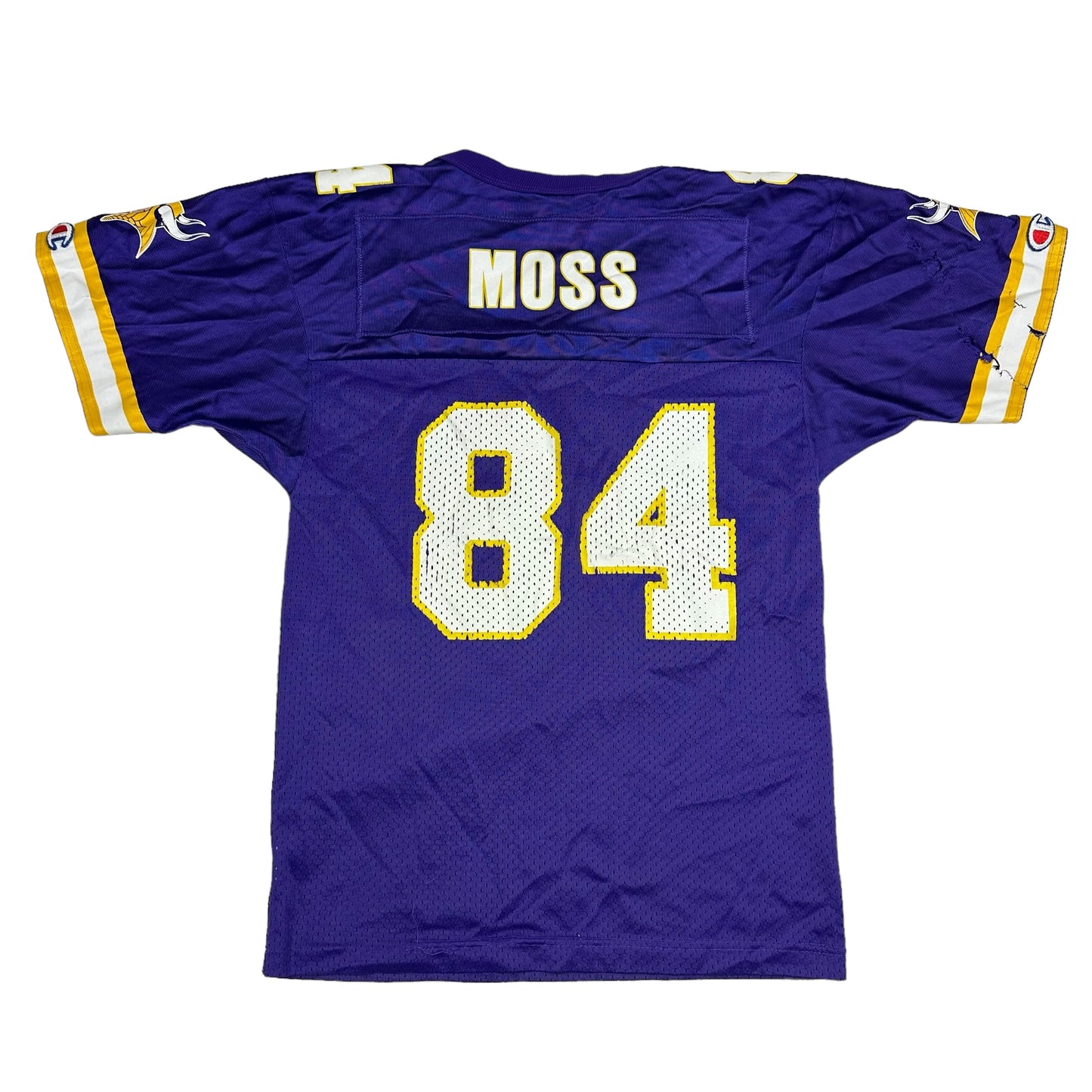 Vintage Randy Moss Minnesota Vikings Purple Champion Football Jersey