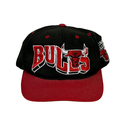 Vintage Chicago Bulls Wave G Cap Black Snap Back Hat