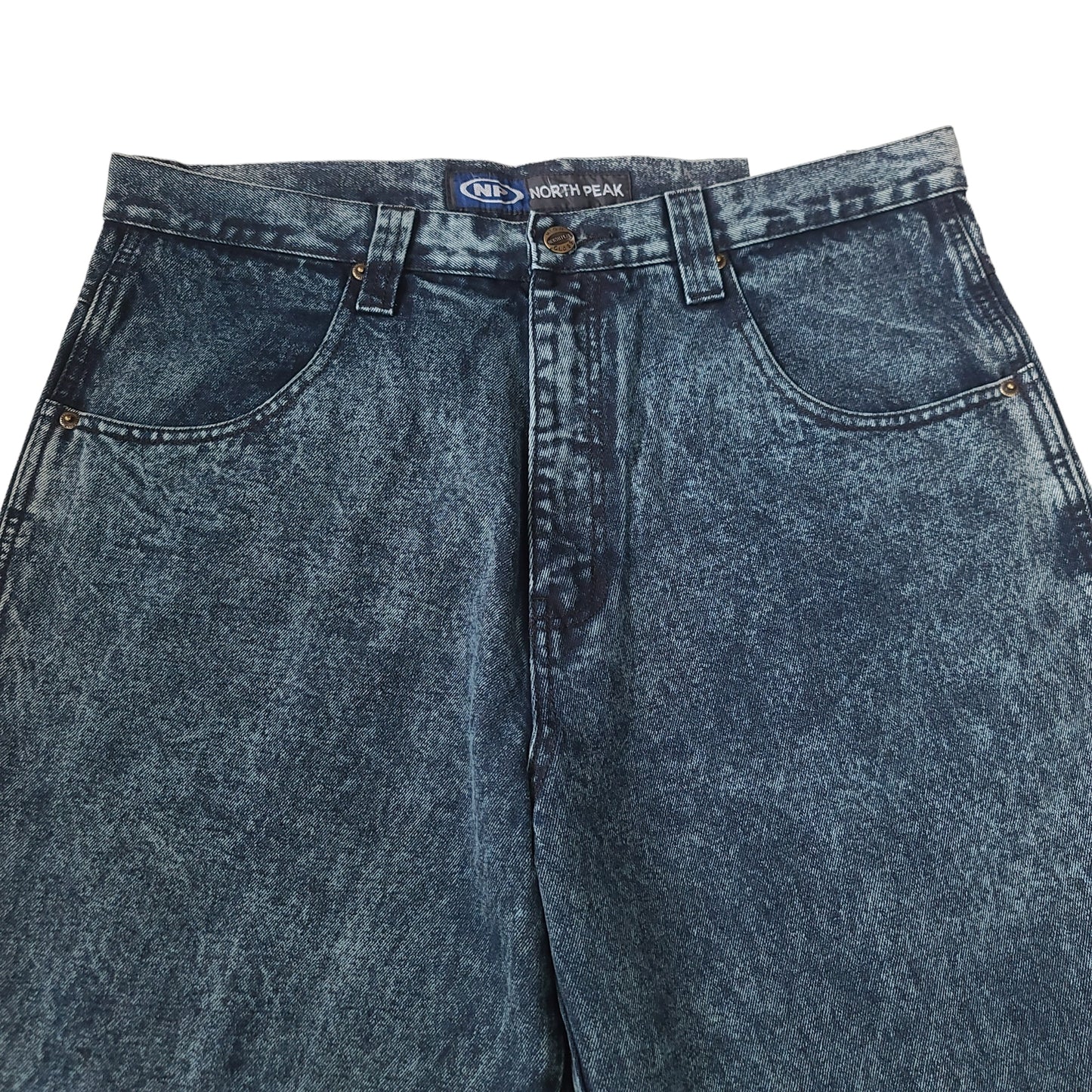 Vintage Y2K North Peak Blue Rivet Pocket Denim Pants