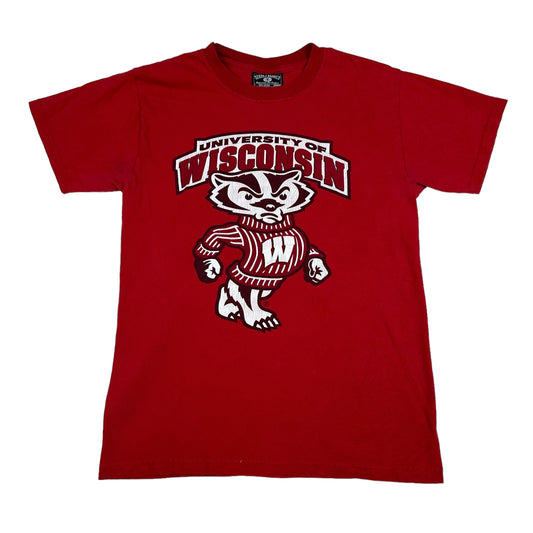 Vintage University of Wisconsin Madison Badgers Red Tee