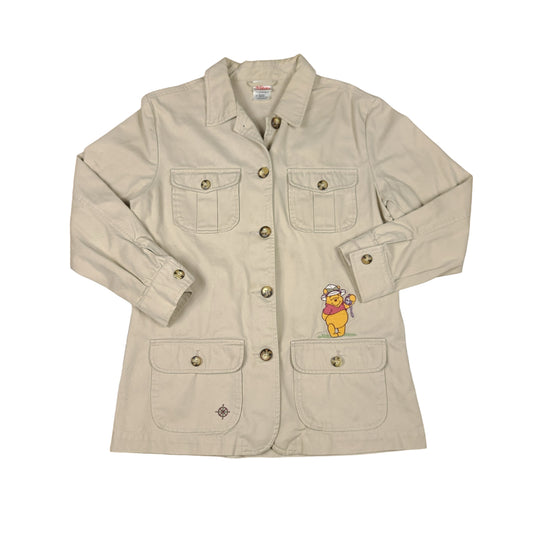 Vintage Winnie the Pooh Disney Beige Safari Shirt