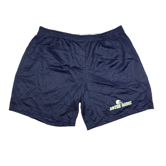 Vintage Notre Dame University Football Navy Blue Champion Mesh Shorts