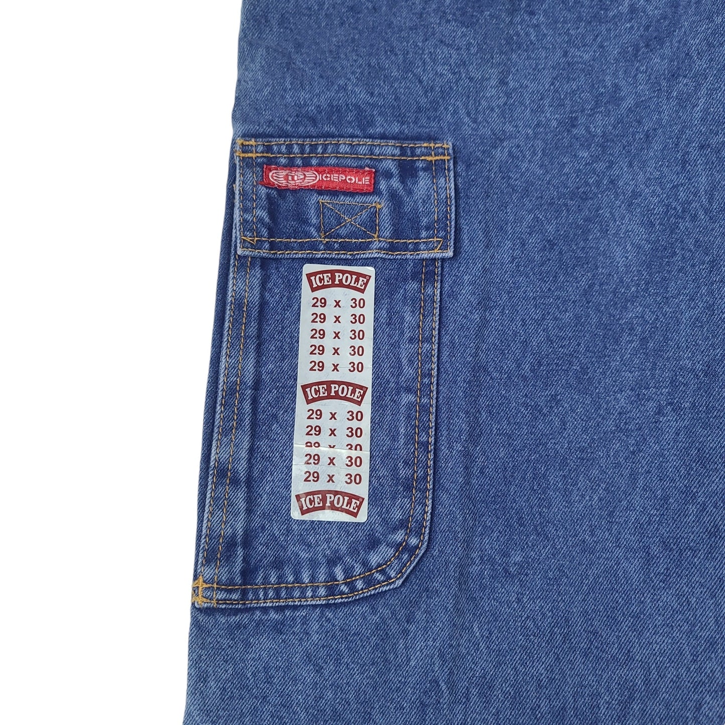 Vintage Y2K Ice Pole Denim Cargo Pants