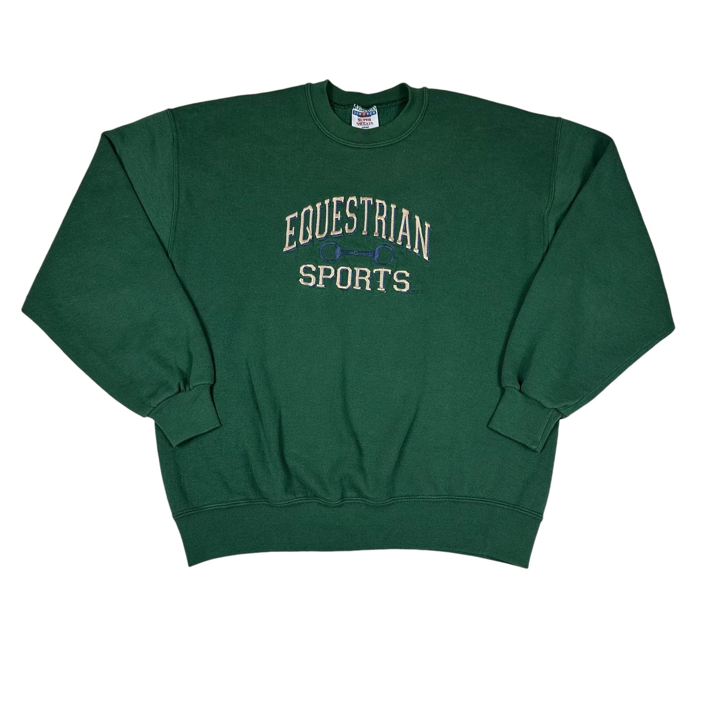 Vintage Equestrian Sports Forest Green Sweatshirt