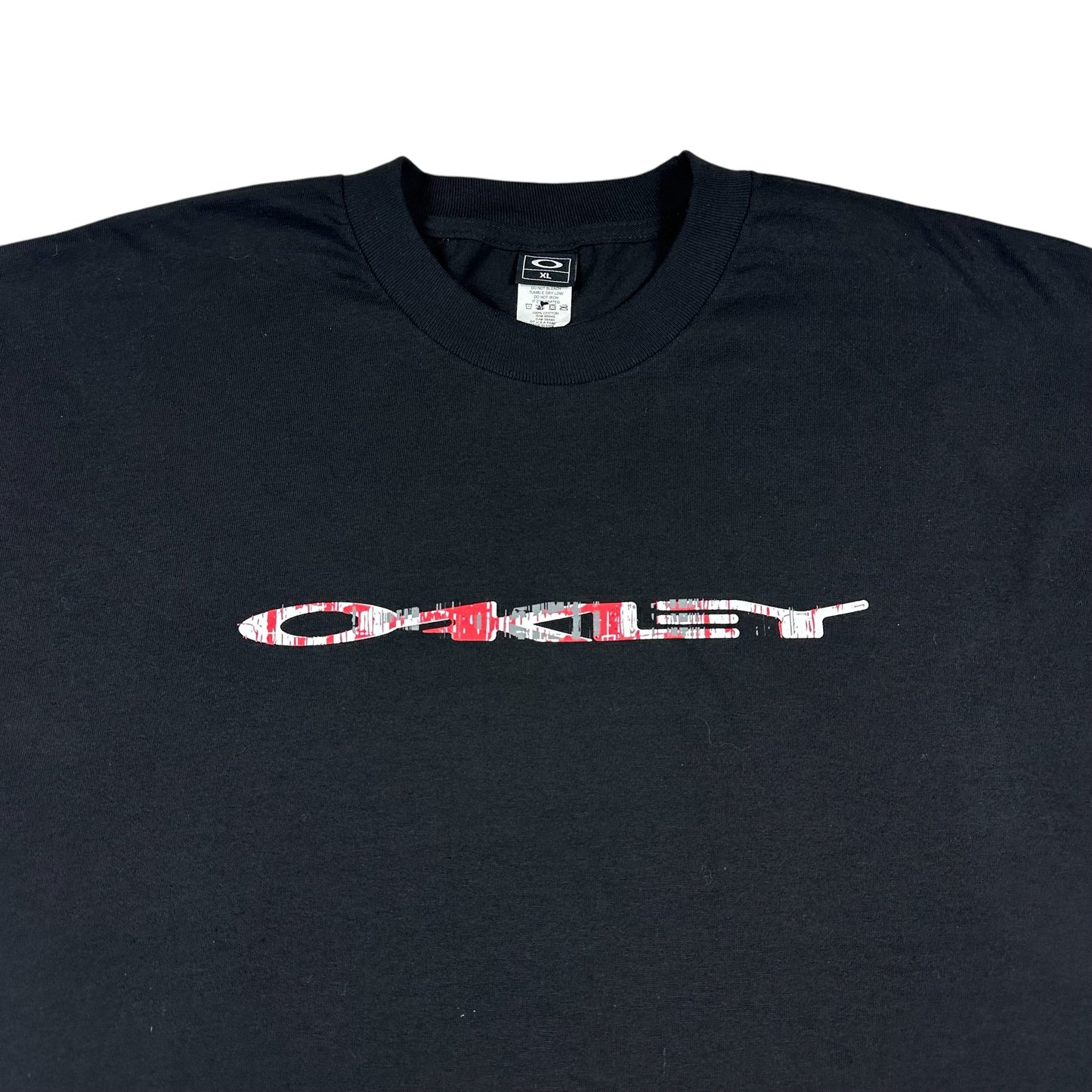 Vintage Oaklley Shirt Glitch Logo