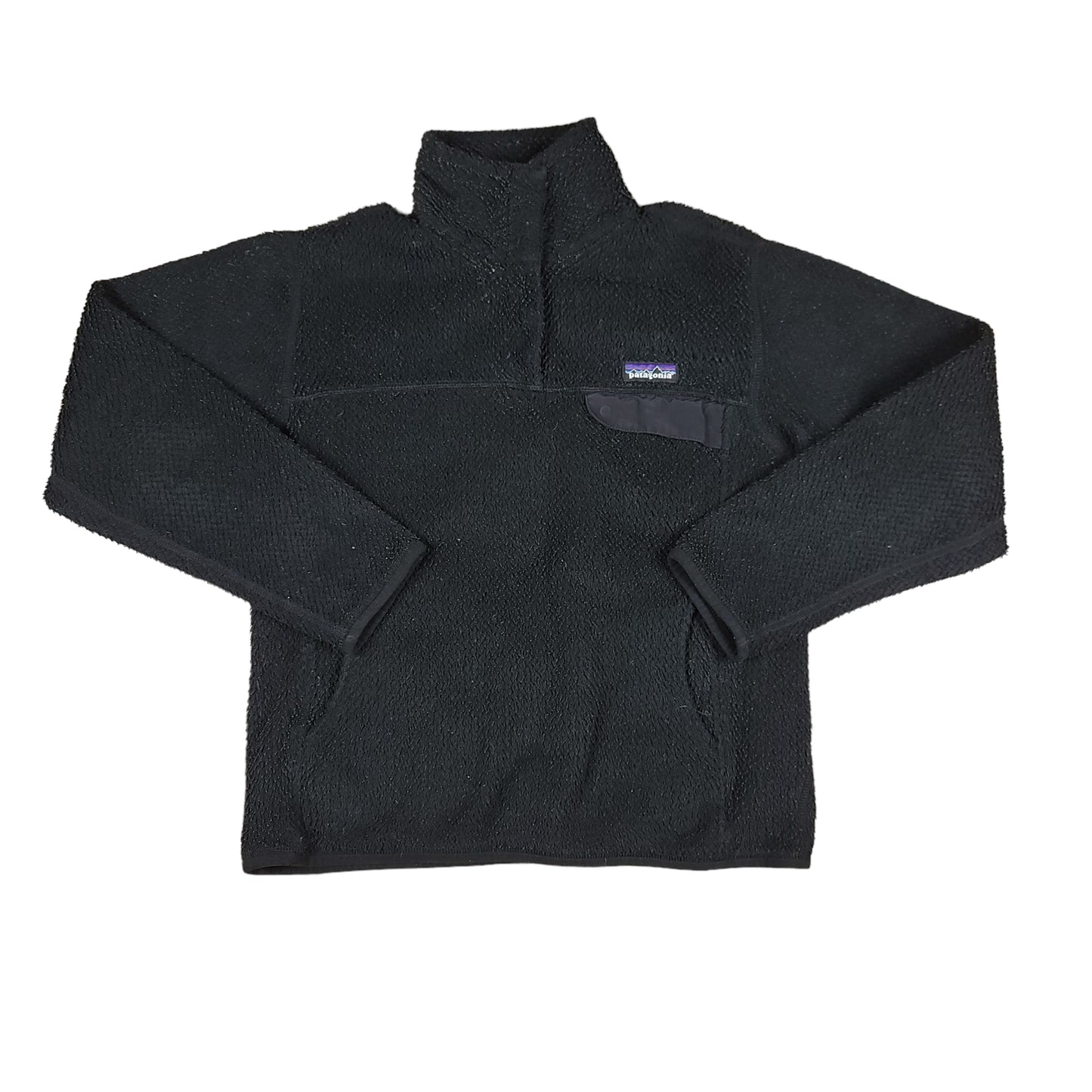 Patagonia Black Snap Button Fleece Sweater