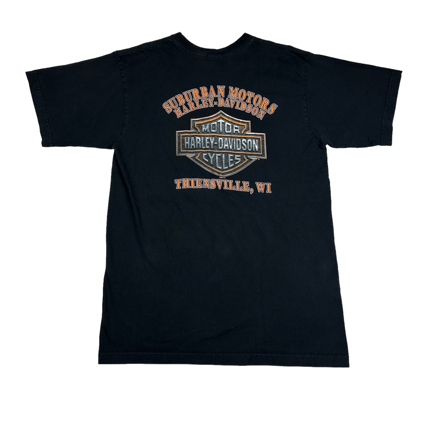 Harley Davidson Motorcycles 2007 Thiensville Wisconsin Black Tee