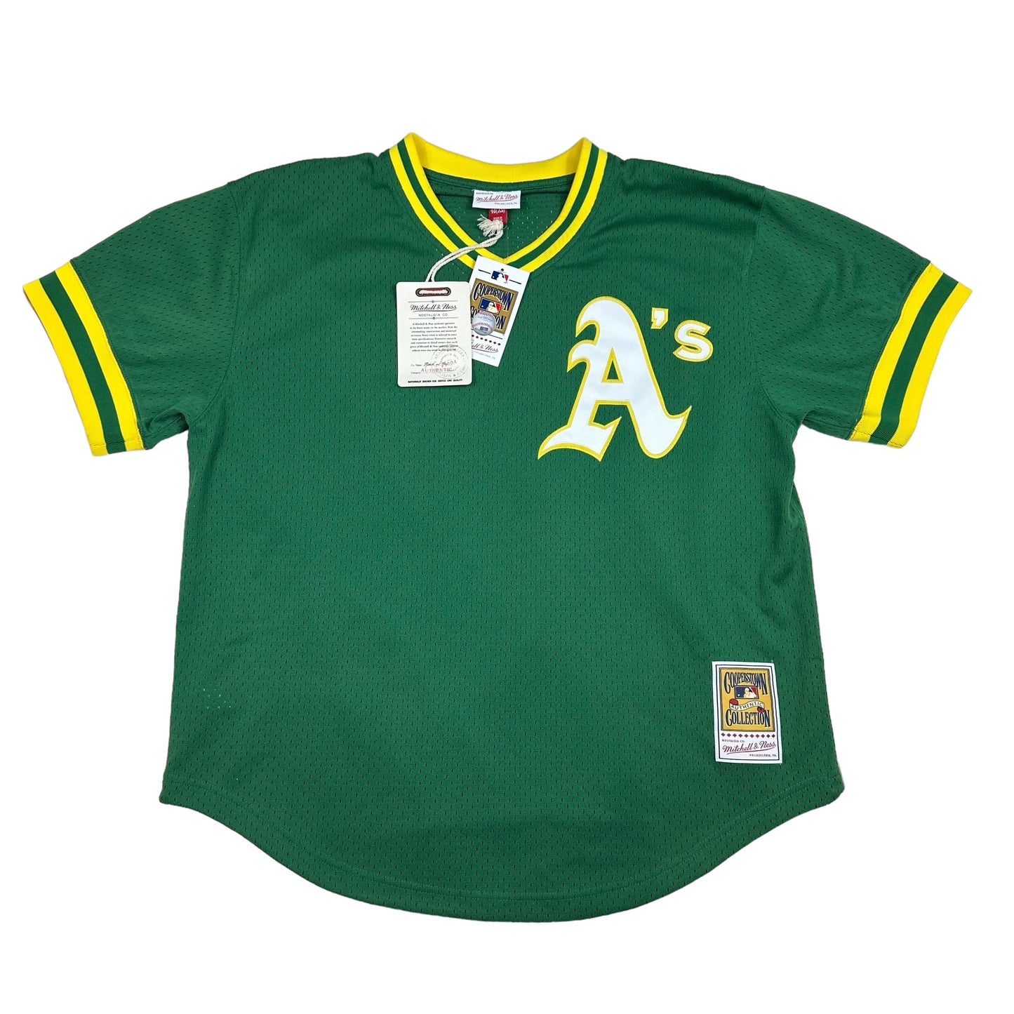 Reggie Jackson Oakland Athletics 1987 Green Mitchell & Ness Jersey (New with Tags)