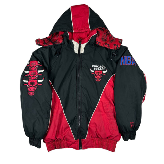 Vintage Chicago Bulls Jacket Pro Player Hooded Puffer