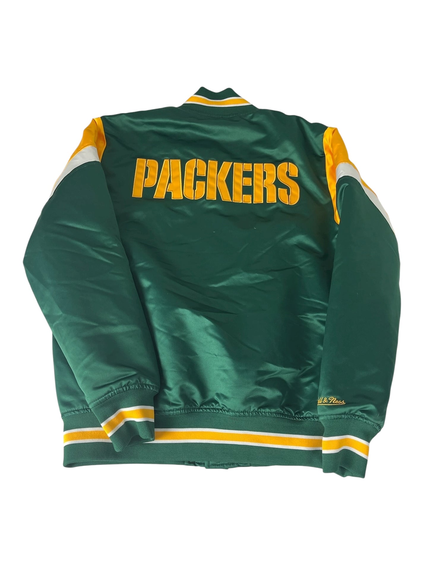 Vintage Green Bay Packers Jacket NFC Mitchell and Ness Satin
