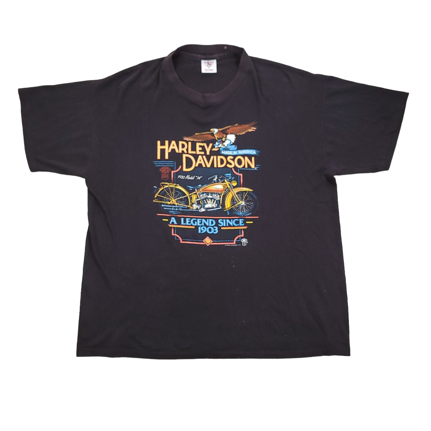 Vintage 1985 Harley Davidson Motorcycles Holoubek "1930 Model 74" Shirt