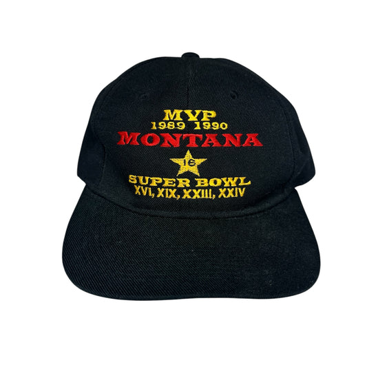 Joe Montana MVP Vintage 49ers Hat Super Bowl Snapback