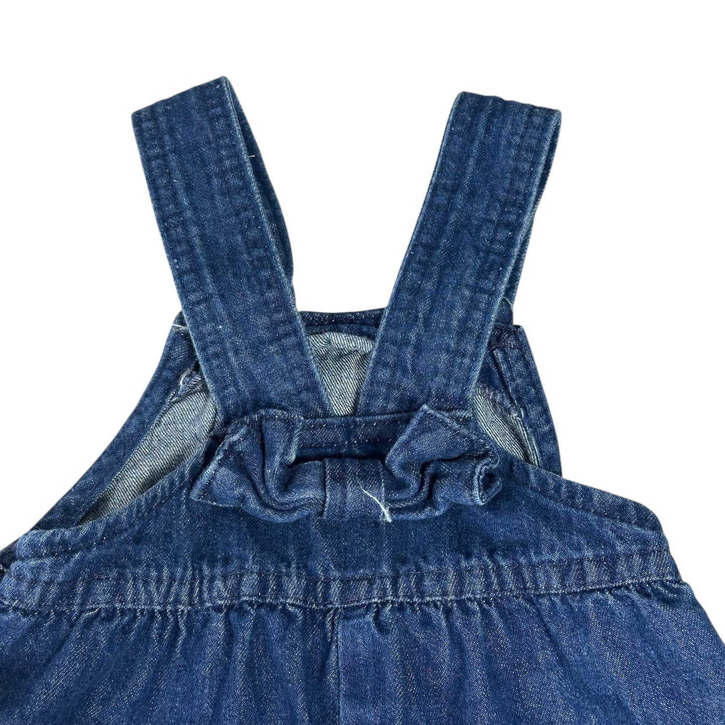 Vintage Oshkosh Overalls Blue Denim Girls Infant