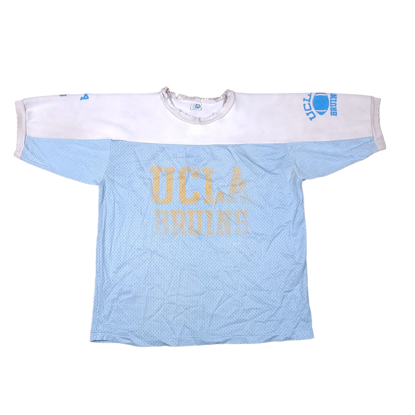 Vintage UCLA Bruins Blue White Mesh Football Jersey