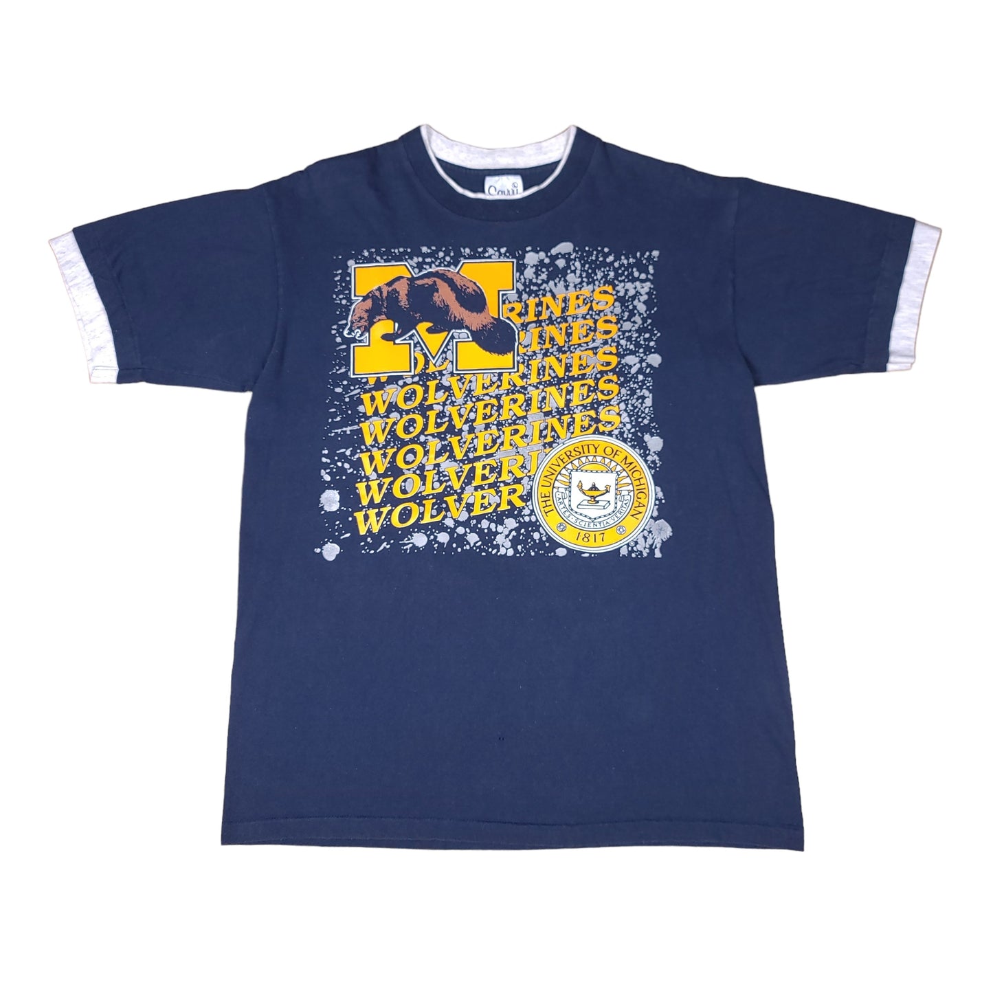 Vintage University of Michigan Wolverines Navy Blue Tee