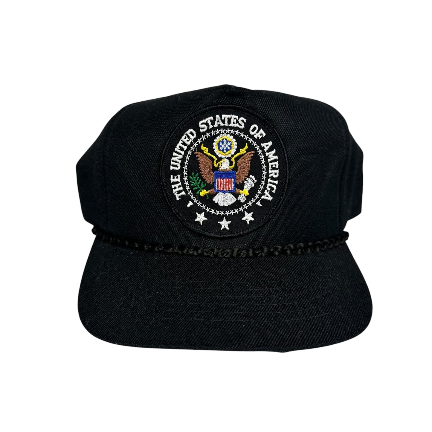 Vintage USA Hat Black