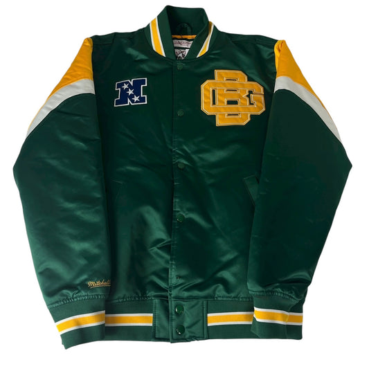 Vintage Green Bay Packers Jacket NFC Mitchell and Ness Satin
