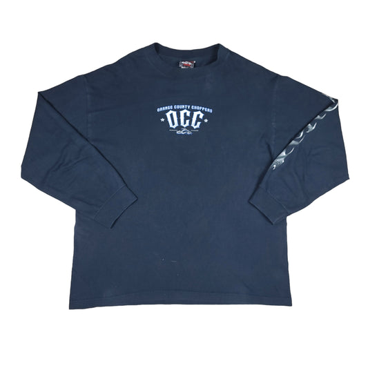 Orange County Choppers Blue Long Sleeve Tee