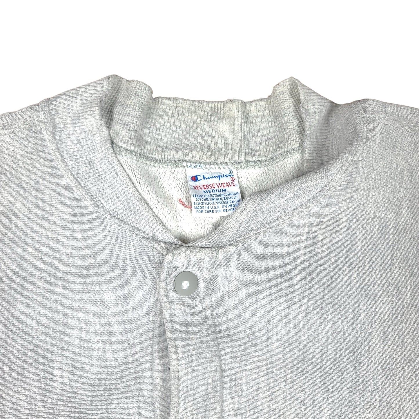 Vintage Universal Studios Champion Gray Reverse Weave Snap Button Sweatshirt