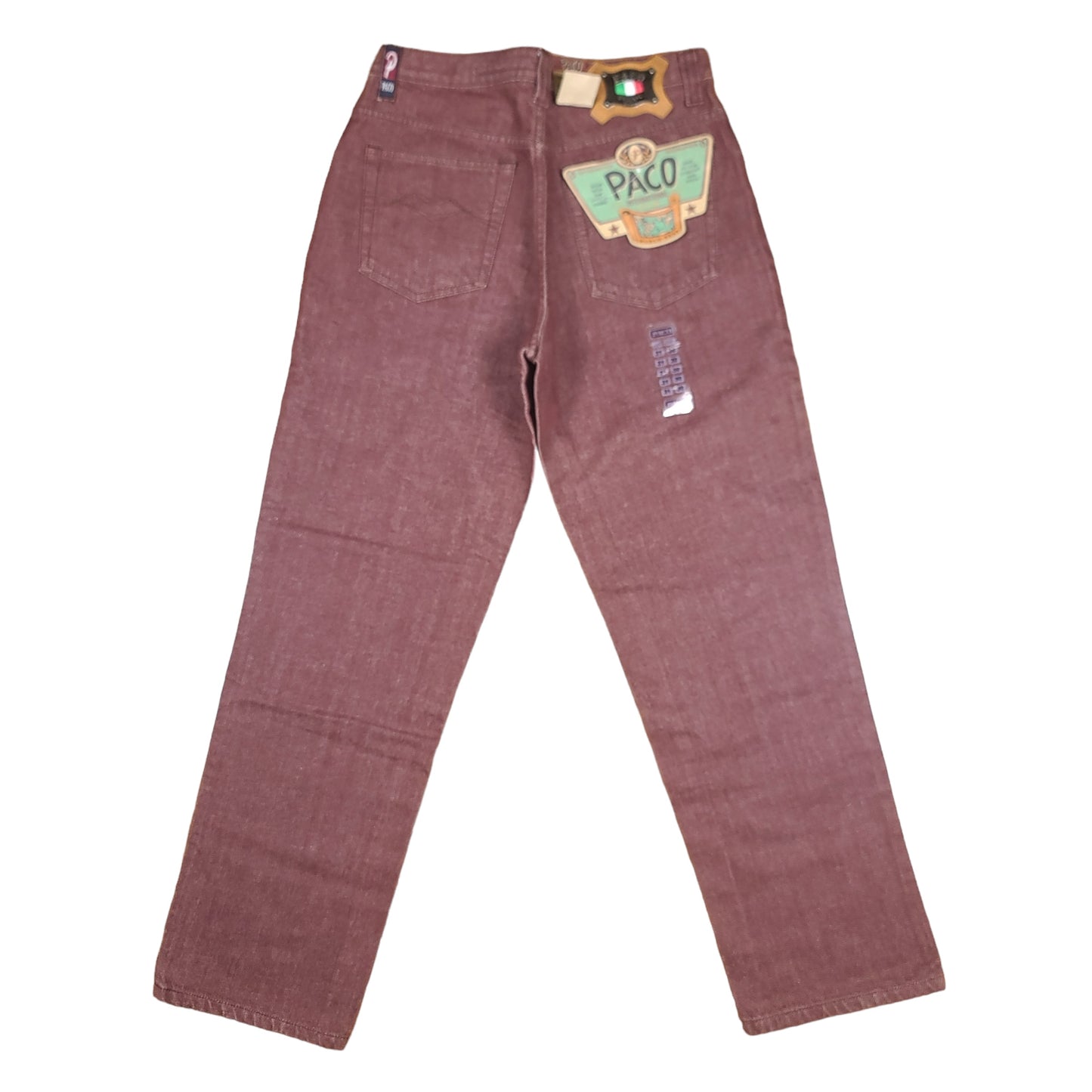 Vintage Y2K Burgundy Denim Paco Jeans