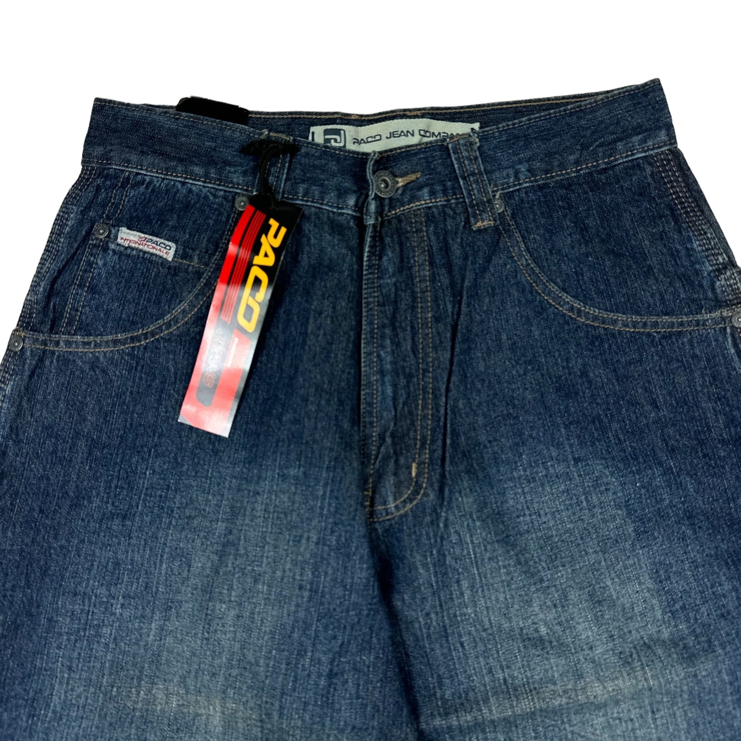 Vintage Y2K Paco Jeans Super Dark SB Blue Denim Carpenter Pants