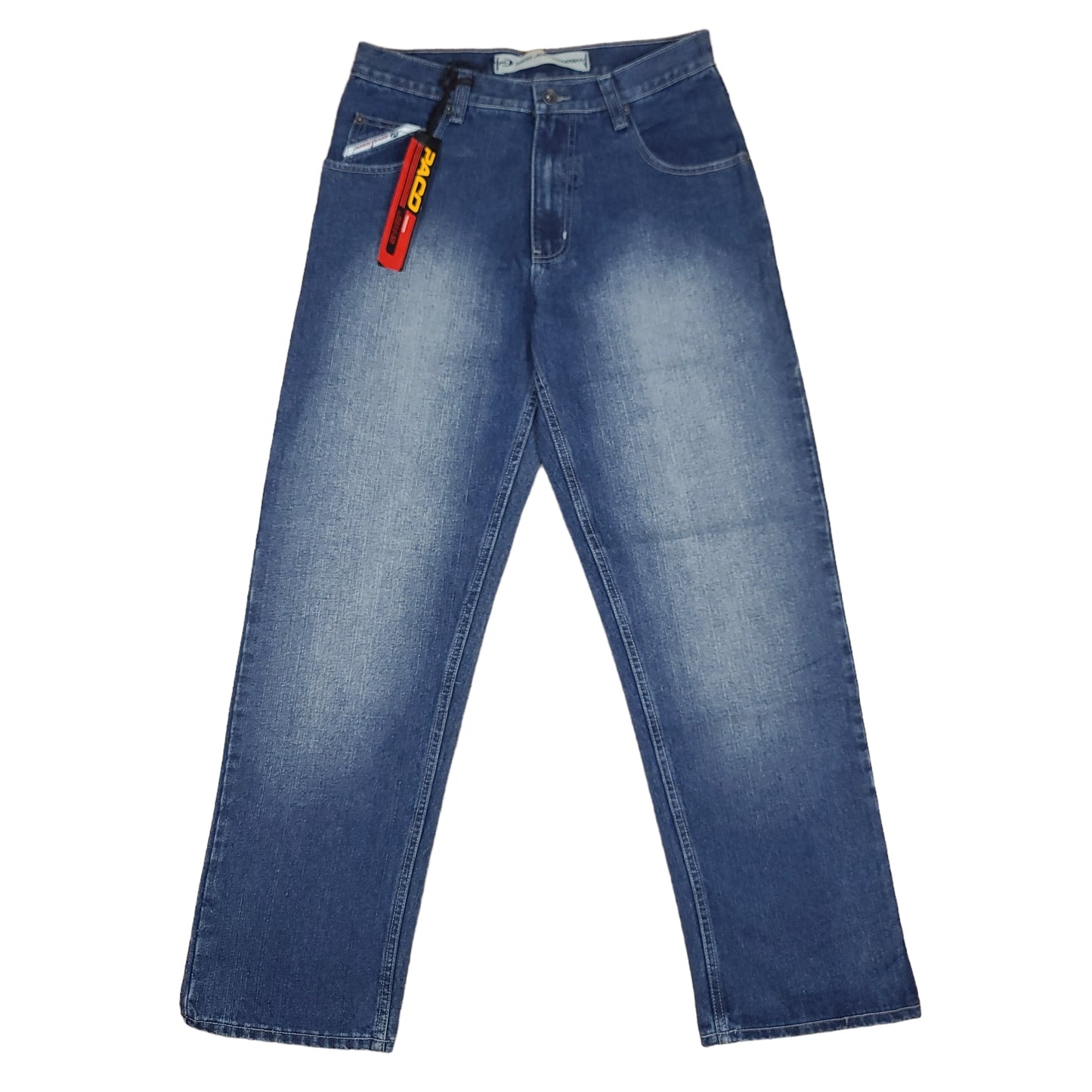 Vintage Y2K Blue Paco Jeans Embroidered Arch Pocket Denim Pants