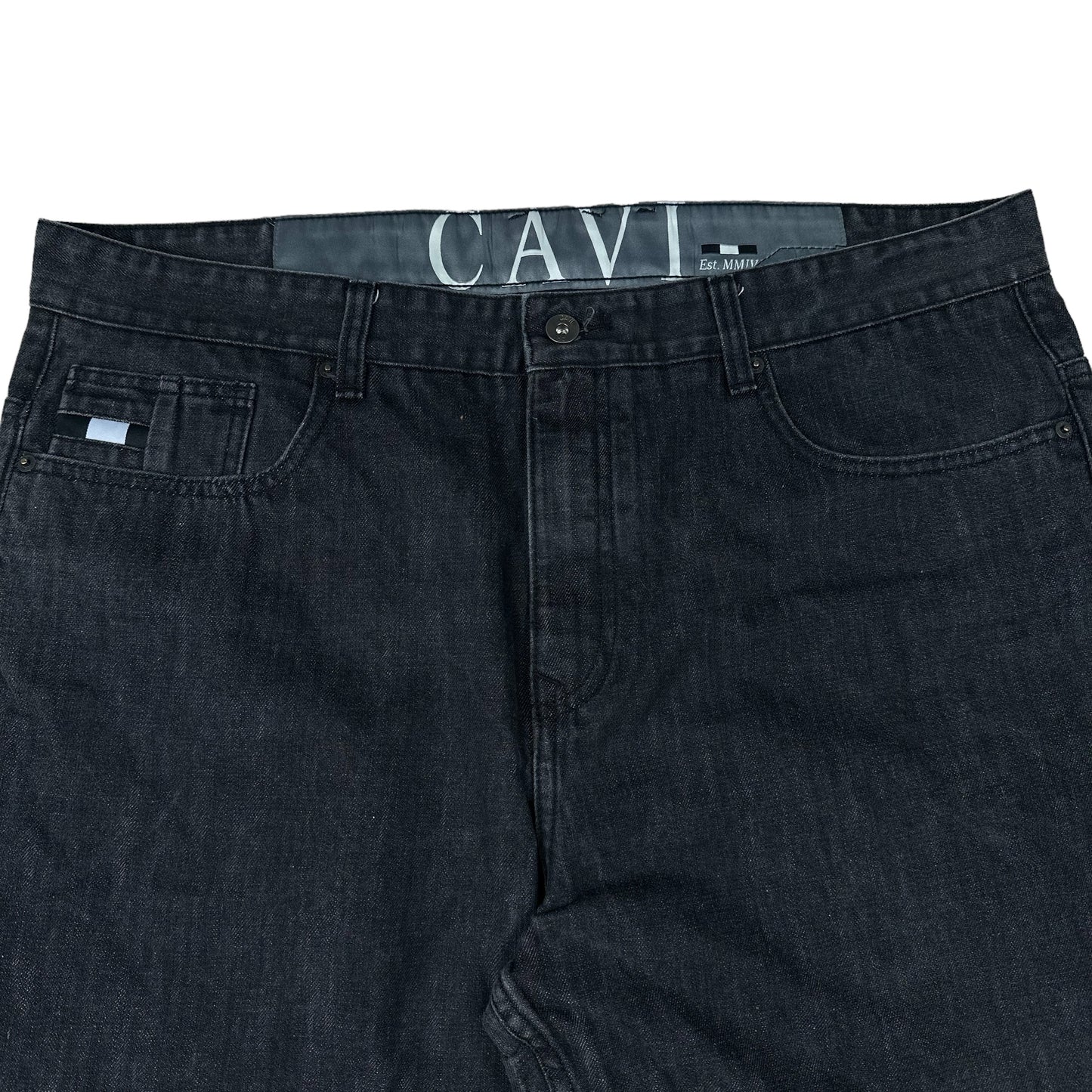 Cavi Black Denim Baggy Pants (Altered)