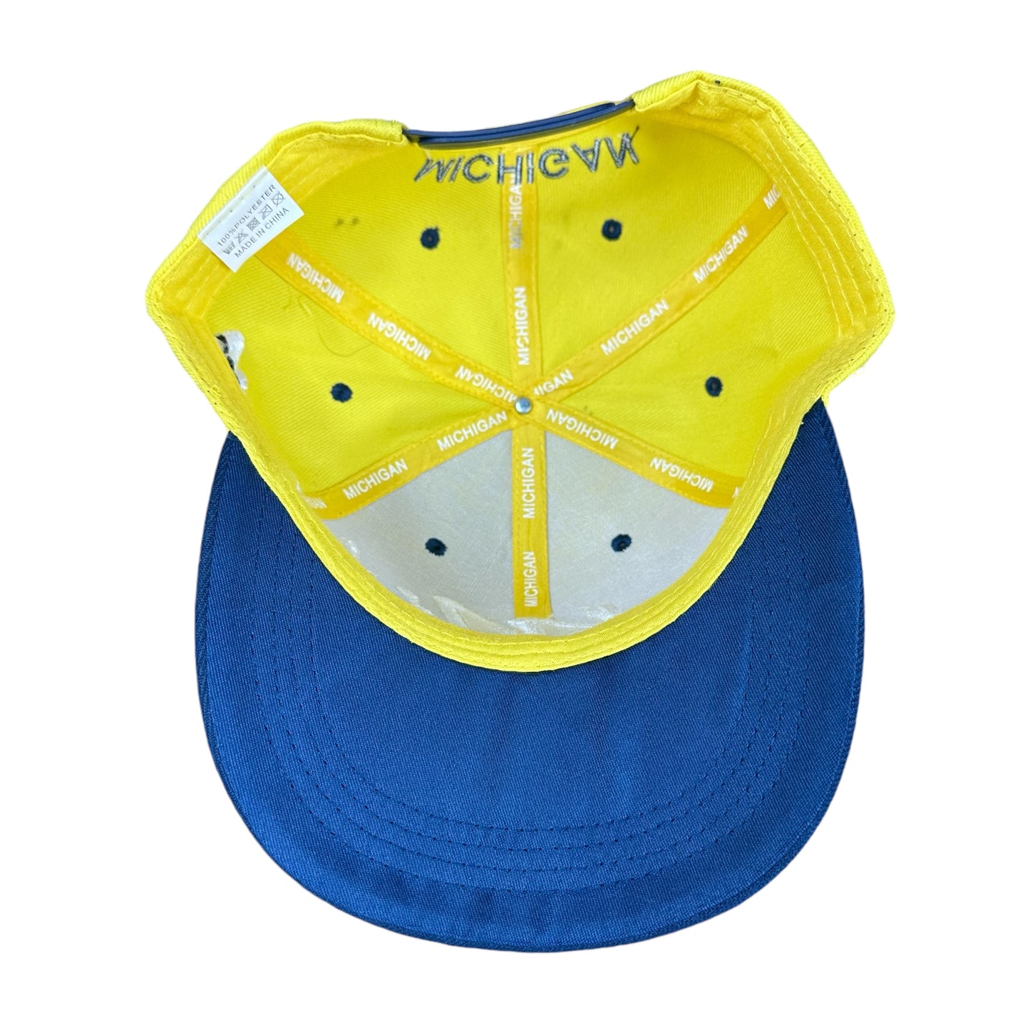 University of Michigan Yellow & Blue Snap Back Hat