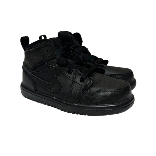 Jordan 1 Black Mid Flex (TD) New with Box