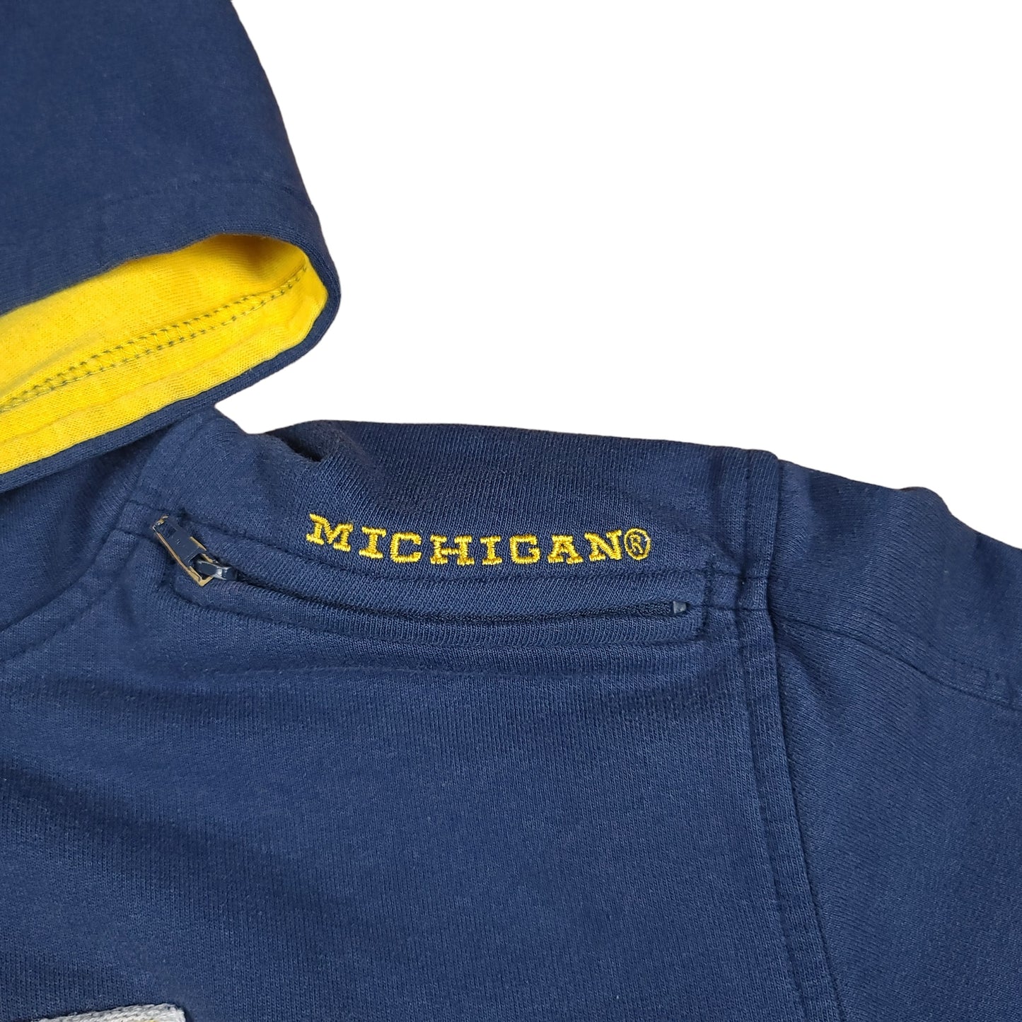 Vintage University of Michigan Nike Blue Middle Swoosh Youth Hoodie