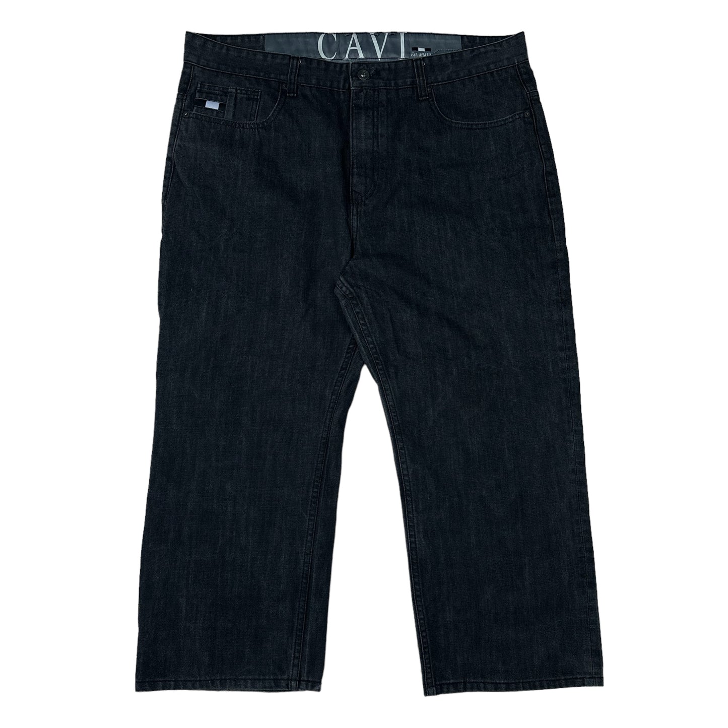 Cavi Black Denim Baggy Pants (Altered)