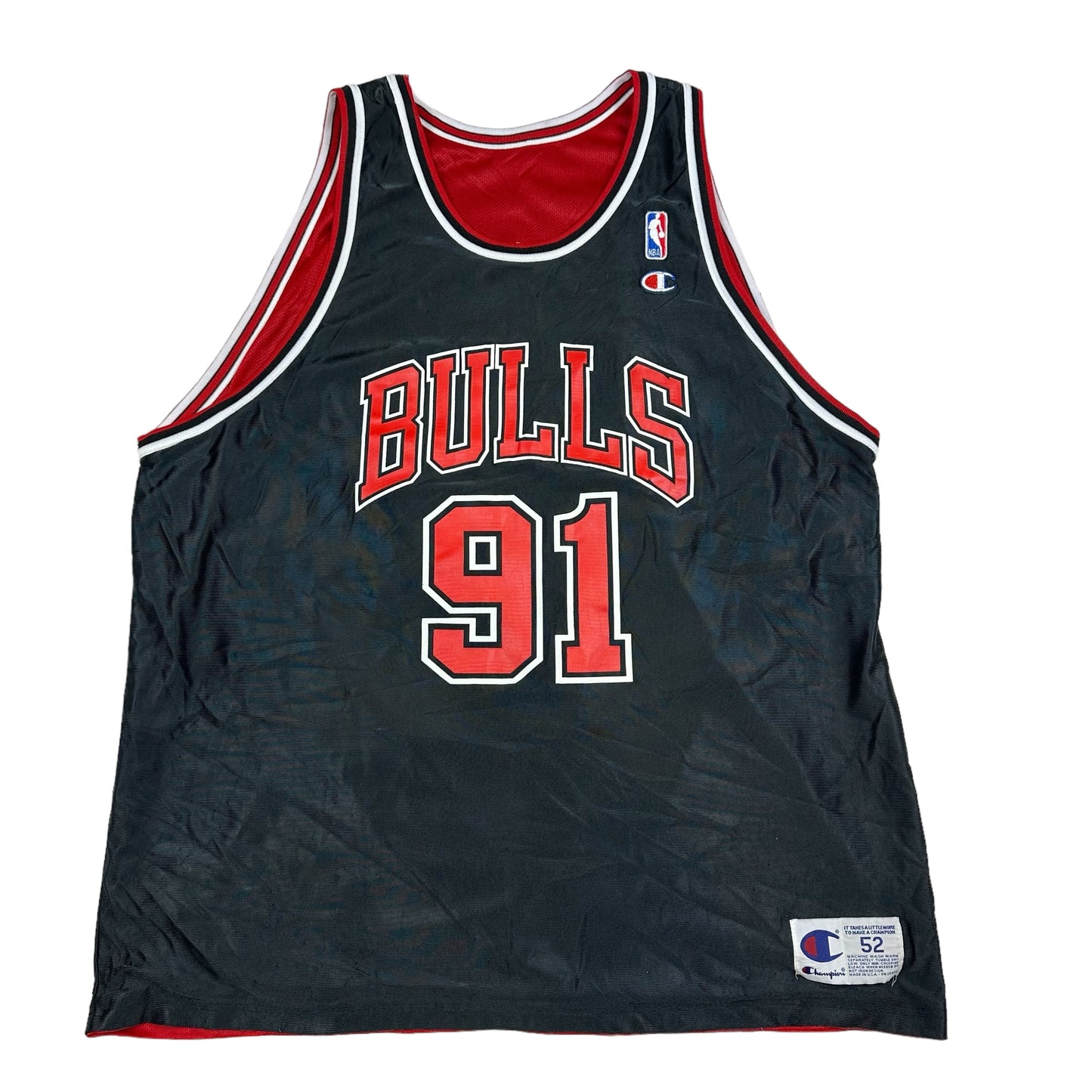 Vintage Dennis Rodman Chicago Bulls Reversible Champion Basketball Jersey