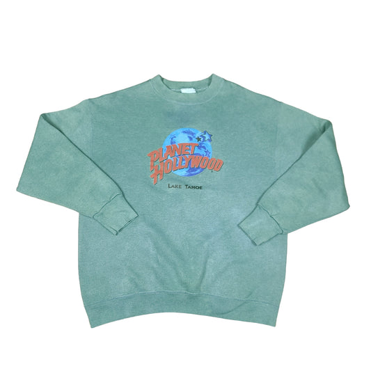 Vintage Planet Hollywood Green Sweatshirt