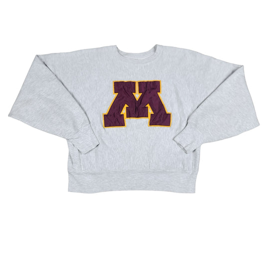 Vintage University of Minnesota Gophers Gray Champion Reverse Weave Sweatshirt
