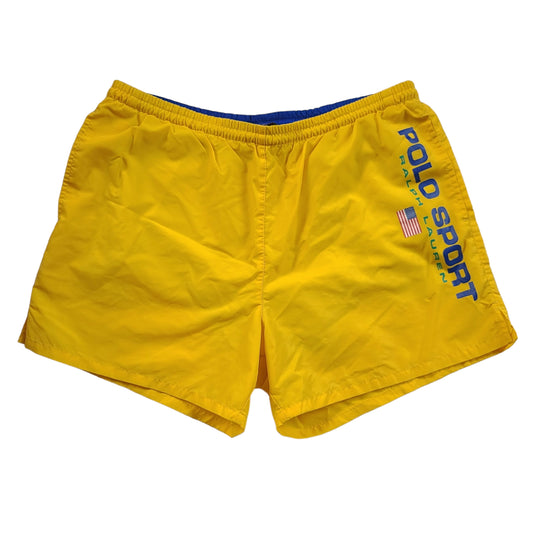 Vintage Polo Sport Ralph Lauren Yellow Swim Shorts