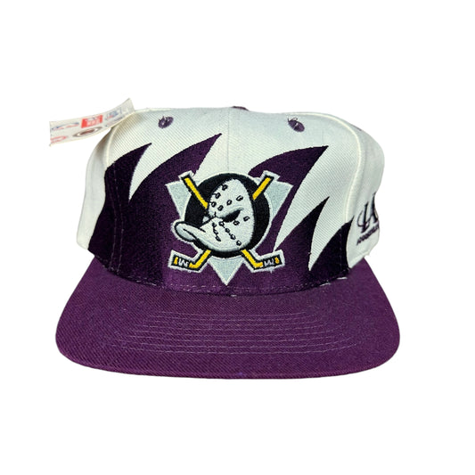 Anaheim Mighty Ducks Hat Vintage Shark Tooth