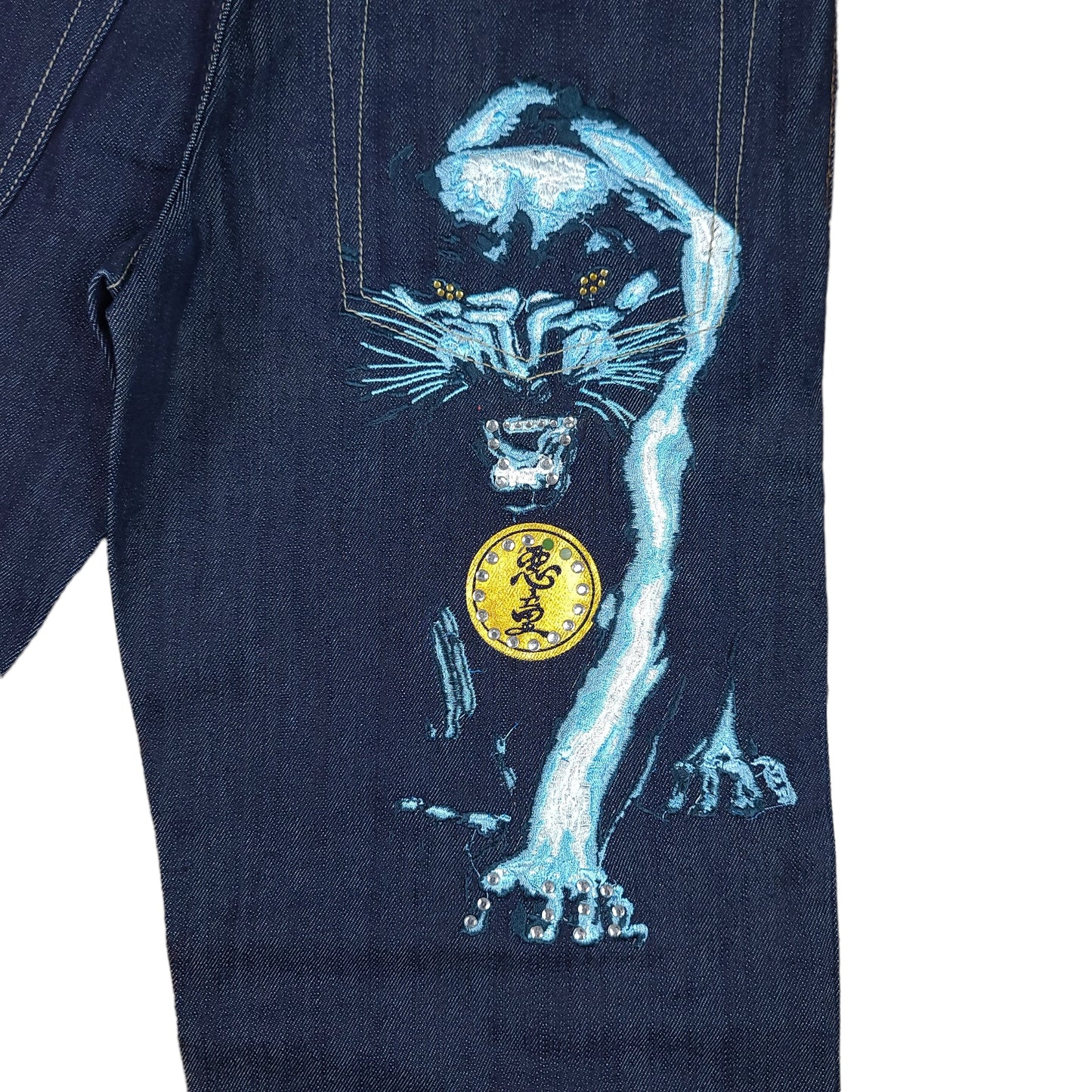 Vintage Y2K Panther Paco Jeans Denim Pants