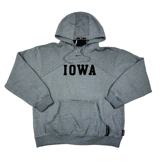 Vintage University of Iowa Gray Nike Middle Swoosh Hoodie
