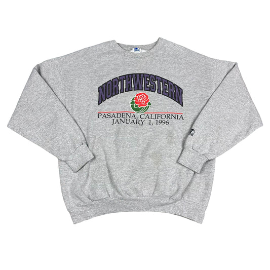 Vintage Northwestern University Gray 1996 Rose Bowl Starter Sweatshirt