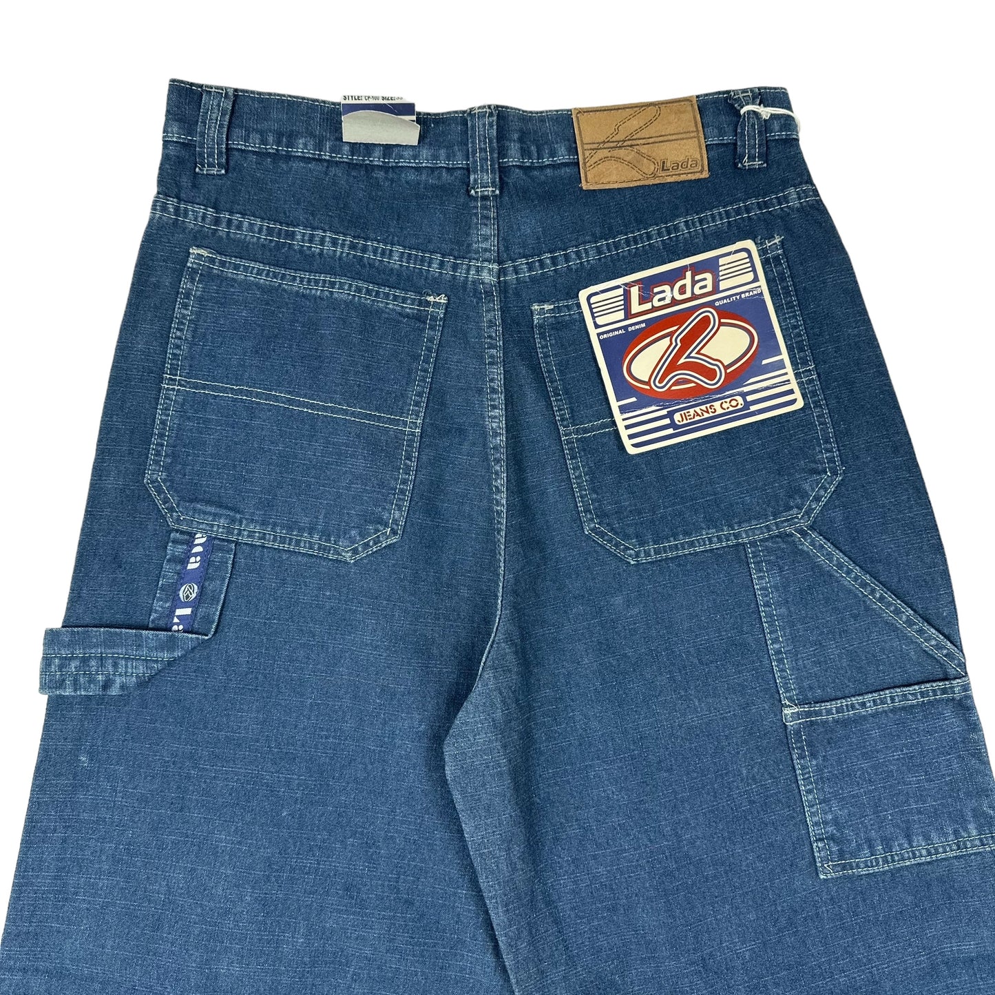 Vintage Y2K Lada Blue Denim Carpenter Pants