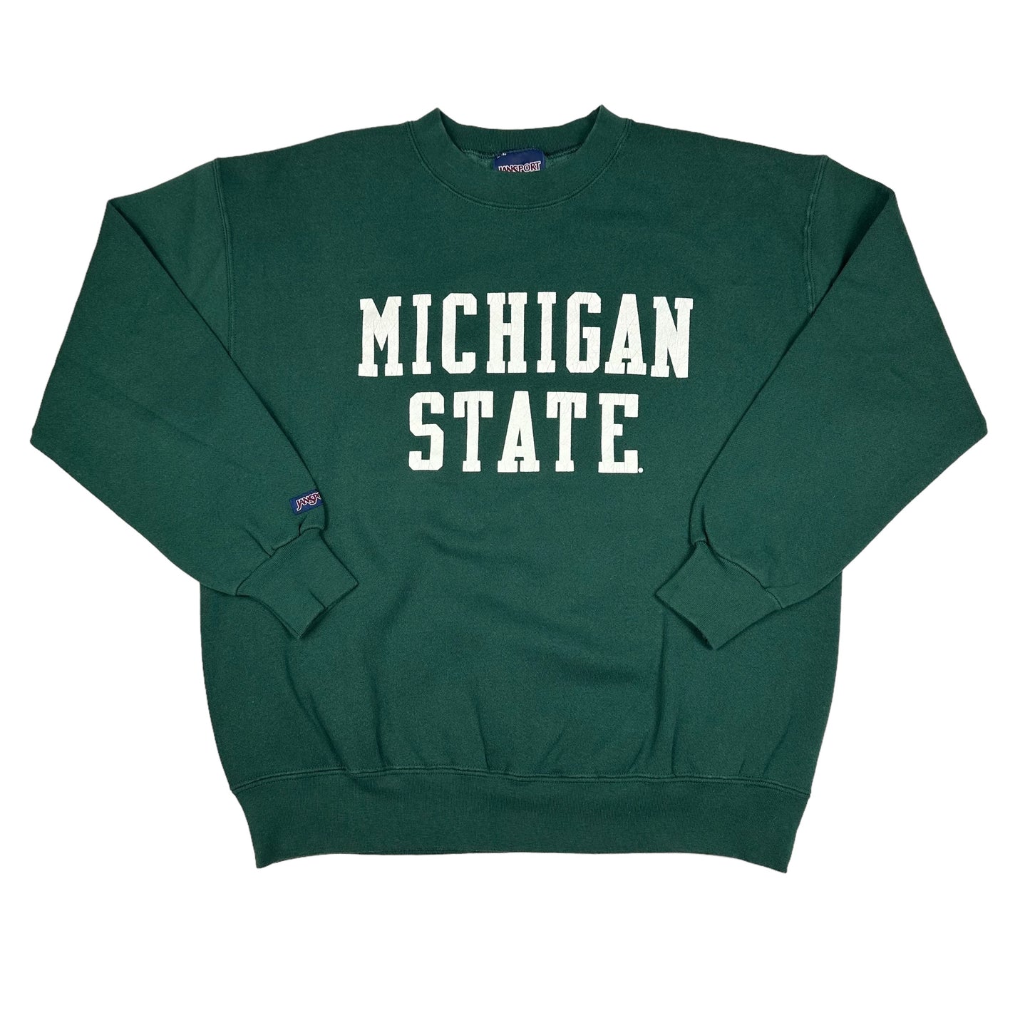 Vintage Michigan State University Green Jansport Sweatshirt