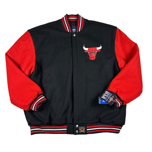 Chicago Bulls Jacket Wool Letterman Jeff Hamilton